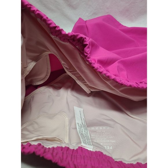 Peloton Woman's Athletic Run Tulip Shorts Fuchsia Lined Pull-on 4"in Medium - Picture 8 of 9